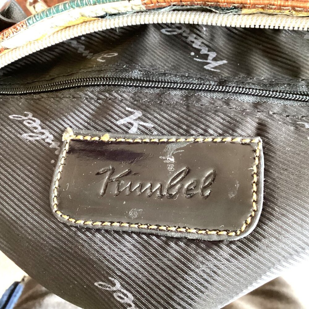 Kimbel Women’s Purse Shoulder Bag Handbag Vinyl Multicolor Y2K Retro - Picture 9 of 9